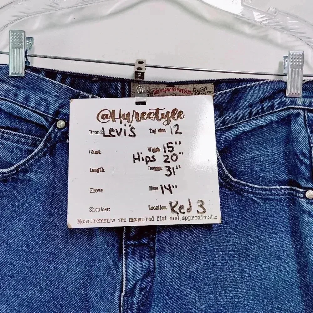 Levi's 900 series rare high waisted taper leg vintage jeans 12 - Picture 14 of 16